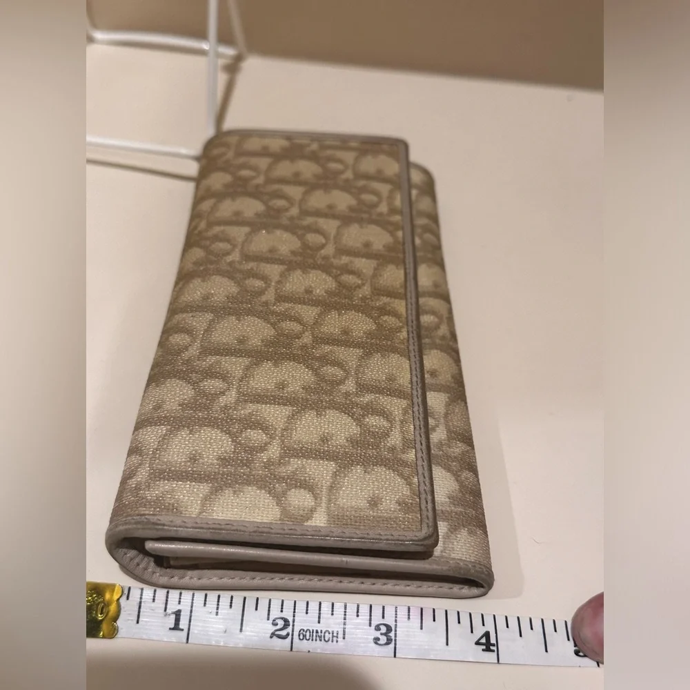Christian Dior Brown Trotter Long Wallet